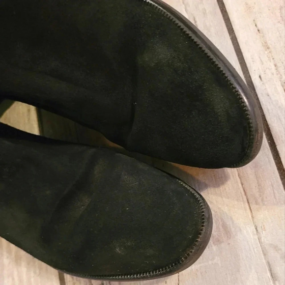 ANNA CORI Crosta Negru black suede over the knee designer luxury boots Wmn's 7.5 - Picture 10 of 16